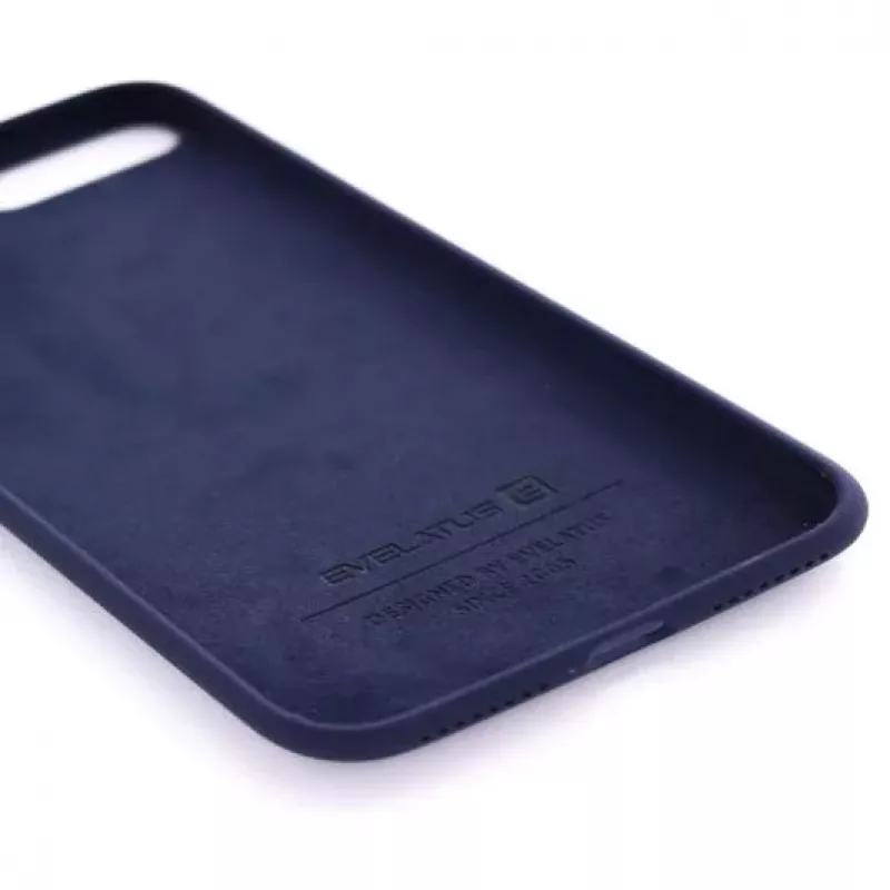 Evelatus Custodia in silicone Premium Soft Touch per Apple iPhone 7 Plus/8 Plus blu mezzanotte