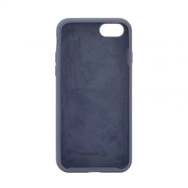 EVELATUS Custodia in silicone Premium Soft Touch per Apple iPhone 7/8/SE2022 blu mezzanotte