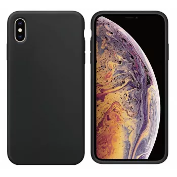 Evelatus Custodia in silicone Premium Soft Touch per Apple iPhone X nero