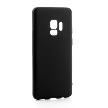 Evelatus Samsung Galaxy S9 Custodia in silicone Premium Soft Touch nero