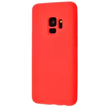 Evelatus Samsung Galaxy S9 Custodia in silicone Premium Soft Touch rosso