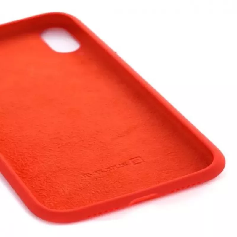 Evelatus Apple iPhone Xs Max Custodia in silicone Premium Soft Touch rosso