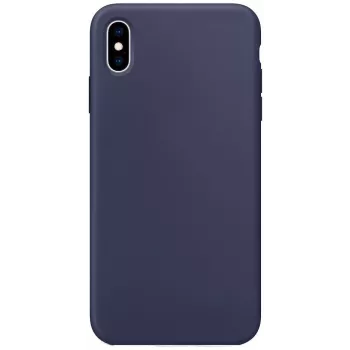 Evelatus Apple iPhone Xs Max Custodia in silicone Premium Soft Touch Midnight Blue