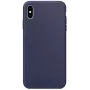 Evelatus Apple iPhone Xs Max Custodia in silicone Premium Soft Touch Midnight Blue