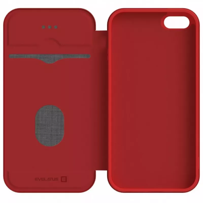 Evelatus Samsung Galaxy A6 Plus 2018 Custodia a libro rosso vino