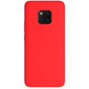 EVELATUS Premium Soft Touch Silicone Case per Huawei Mate 20 Pro - Rosso