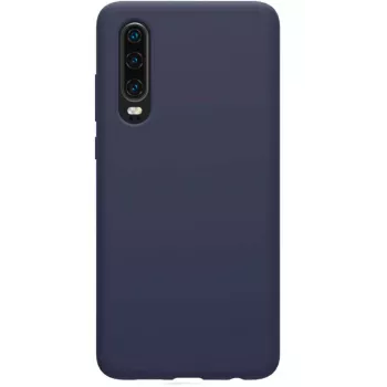 Evelatus Huawei P30 Nano Silicone Case Soft Touch TPU blu mezzanotte
