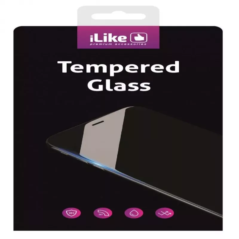 iLike Apple iPhone 6 / 6s 3D Curved vetro temperato screen protector nero