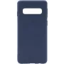 Evelatus Samsung S10 Soft Premium Soft Touch Silicone Case blu mezzanotte