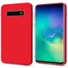 Evelatus Samsung Galaxy S10 Plus Custodia in silicone Premium Soft Touch rossa