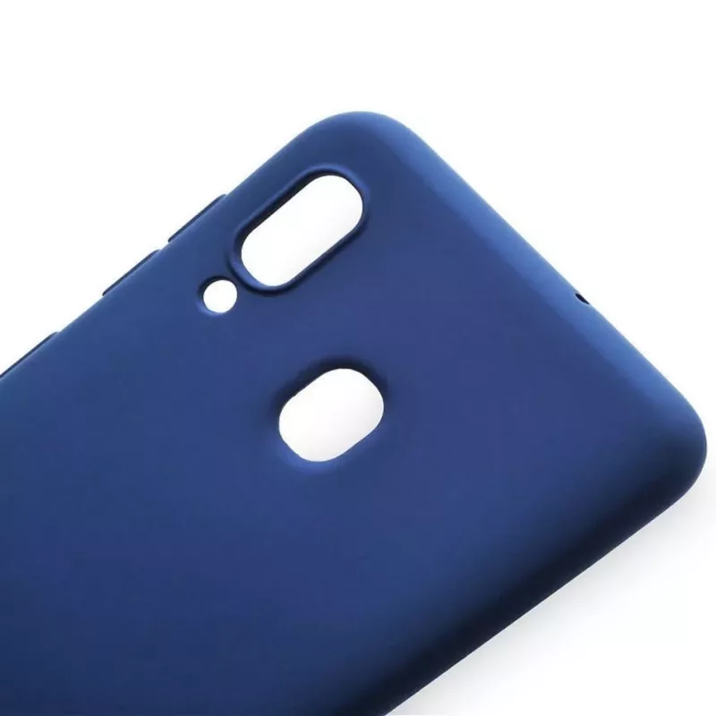 Evelatus Samsung Galaxy A20 Custodia a libro blu scuro
