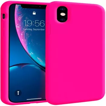 Evelatus Apple iPhone XR Custodia in silicone Premium Soft Touch Hot Pink