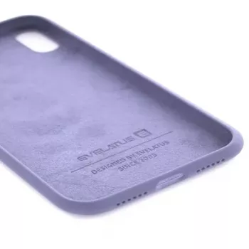 Evelatus Apple iPhone XR Custodia in silicone Premium Soft Touch Lavender