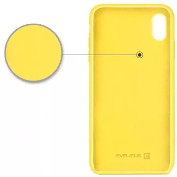 Evelatus Apple iPhone XR Custodia in silicone Premium Soft Touch Light Yellow