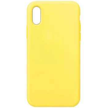 Evelatus Apple iPhone XR Custodia in silicone Premium Soft Touch Light Yellow