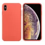 Evelatus Apple iPhone Xs Custodia in silicone Premium Soft Touch Nectarine
