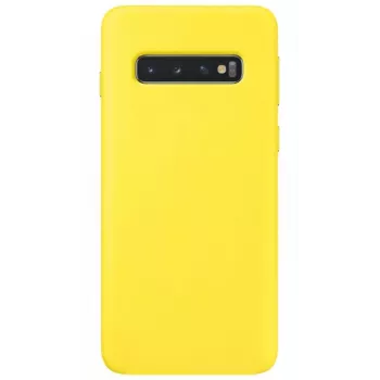 Evelatus Samsung Galaxy S10e Premium Soft Touch Custodia in silicone giallo chiaro