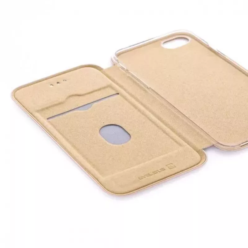 Evelatus Apple iPhone 7/8/SE2020/SE2022 Custodia a libro oro