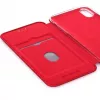 Evelatus Apple iPhone X/Xs Custodia a libro rosso vino