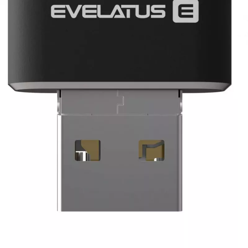 Evelatus Chiavetta USB 4in1 64GB EFD03 (USB, Micro, Type C e iPhone) nero