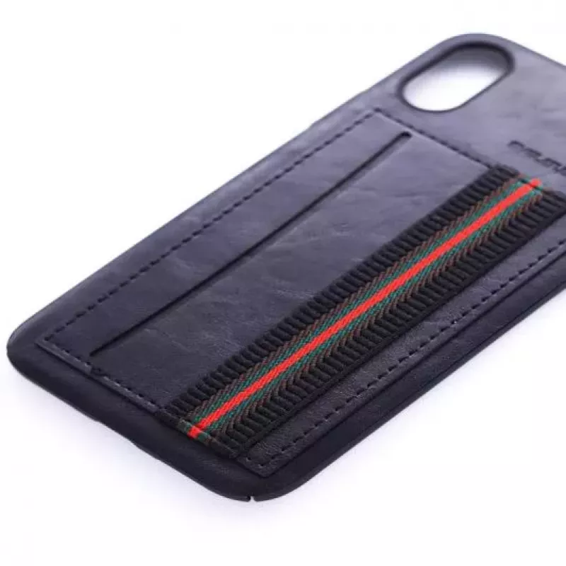Evelatus Apple iPhone X Cubit Plastic Black Cover posteriore