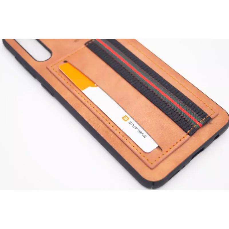 Evelatus Samsung Galaxy A50 Cubit custodia protettiva in plastica marrone