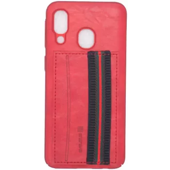 Evelatus Samsung A40 Cubit cover posteriore in plastica rossa