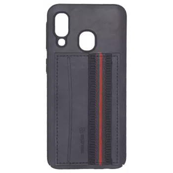 Evelatus Samsung A40 Cubit custodia protettiva in plastica nera