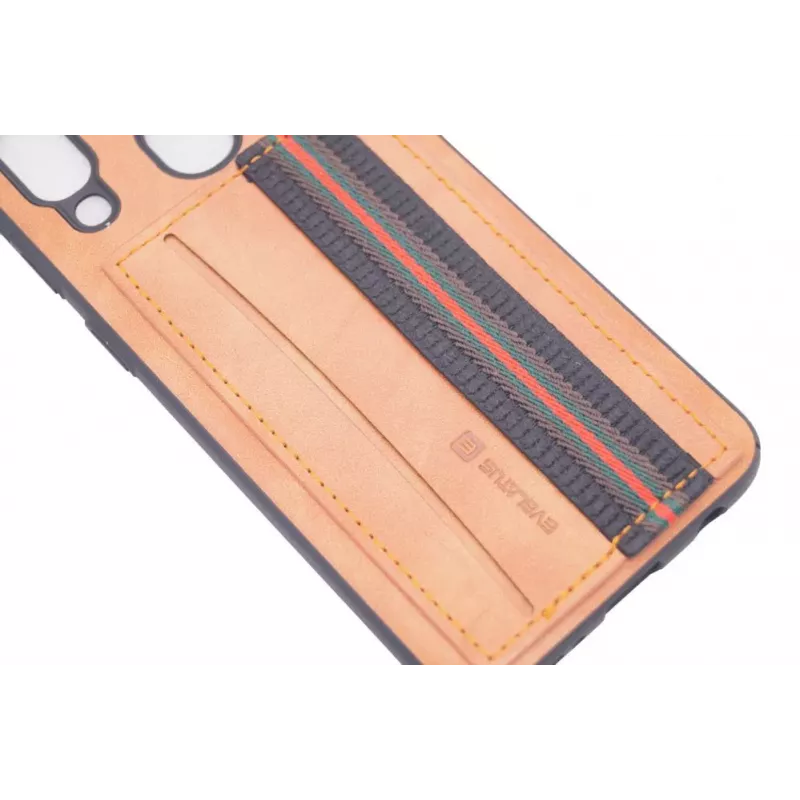 Evelatus Samsung Galaxy A40 Cubit cover posteriore in plastica marrone