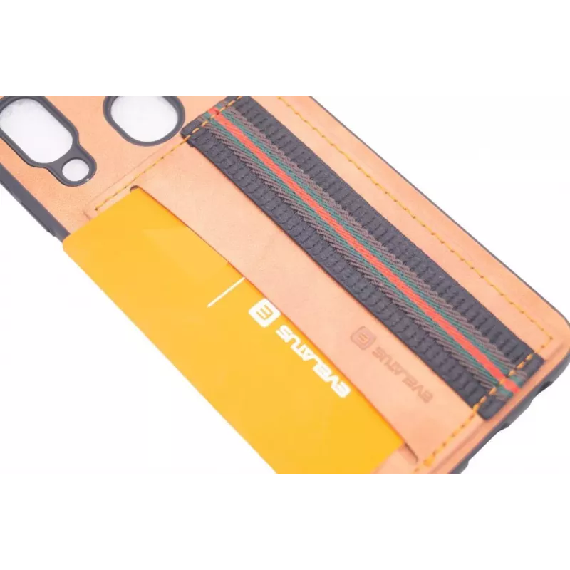Evelatus Samsung Galaxy A40 Cubit cover posteriore in plastica marrone