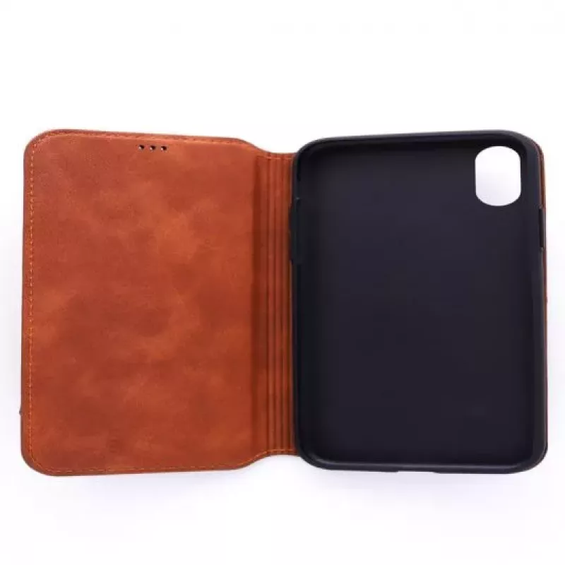Evelatus Apple iPhone X / XS Cissais cover posteriore in pelle marrone