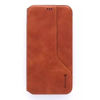 Evelatus Apple iPhone X / XS Cissais cover posteriore in pelle marrone
