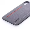 Evelatus Apple iPhone X 6127 cover posteriore in silicone liquido grigia