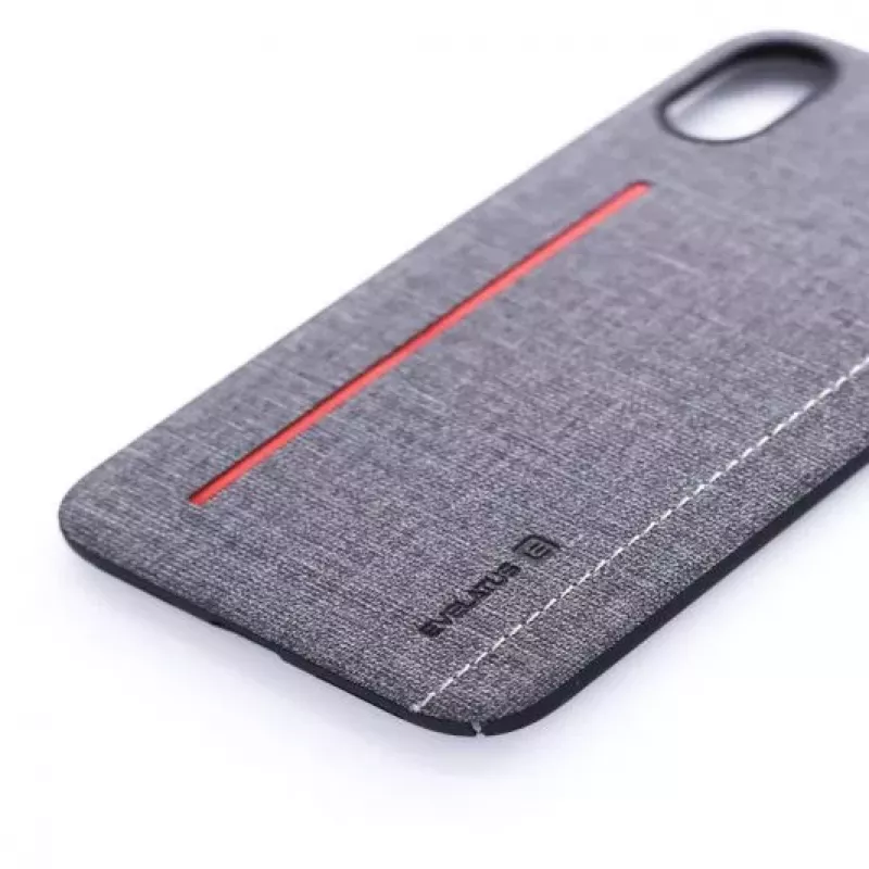 Evelatus Apple iPhone X 6127 cover posteriore in silicone liquido grigia