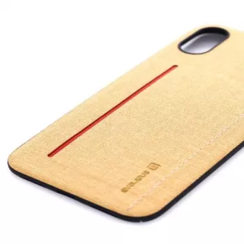 Evelatus Apple iPhone X 6127 custodia protettiva in silicone liquido gialla