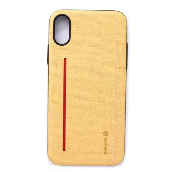 Evelatus Apple iPhone X 6127 custodia protettiva in silicone liquido gialla