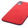 Evelatus Apple iPhone X Velvet Red Cover posteriore