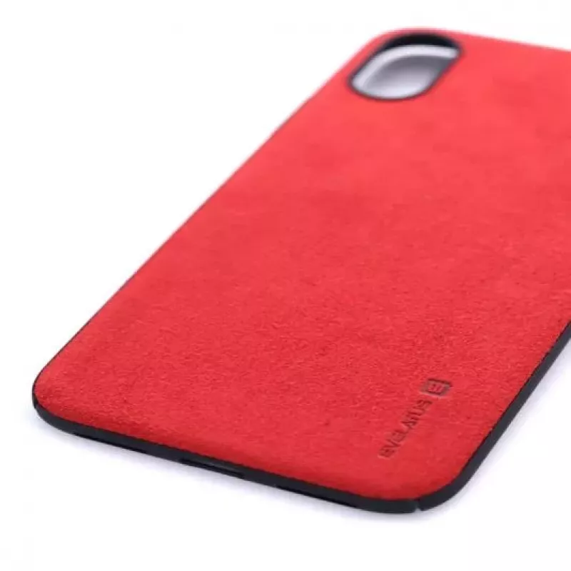 Evelatus Apple iPhone X Velvet Red Cover posteriore