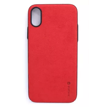 Evelatus Apple iPhone X Velvet Red Cover posteriore