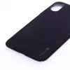 Evelatus Apple iPhone X Velvet Black Cover posteriore in silicone liquido
