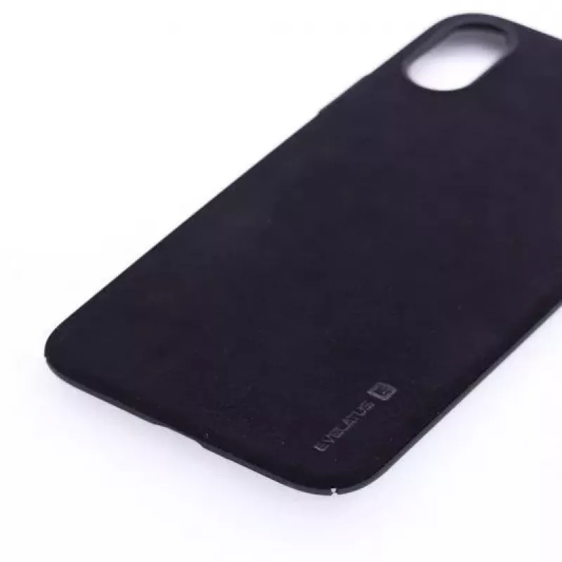 Evelatus Apple iPhone X Velvet Black Cover posteriore in silicone liquido