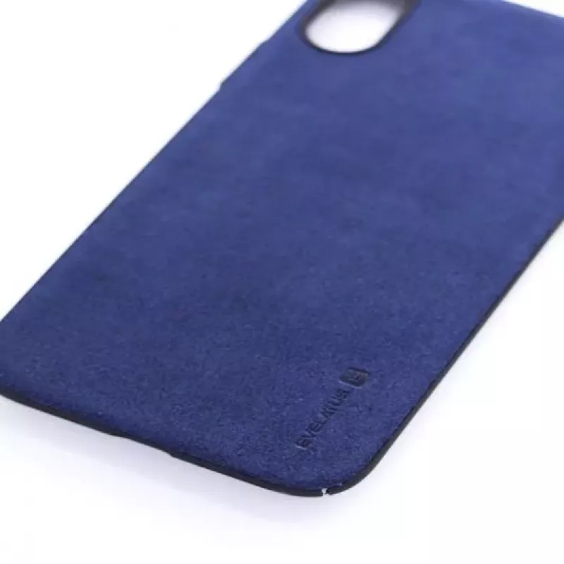 Evelatus Apple iPhone X Velvet Blue Cover posteriore