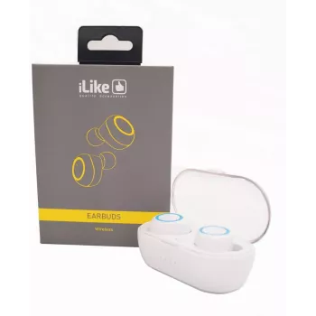iLike Auricolari Bluetooth IBE01 Bianchi