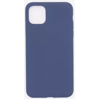 Evelatus Custodia in silicone Premium Soft Touch per Apple iPhone 11 Pro Max blu mezzanotte