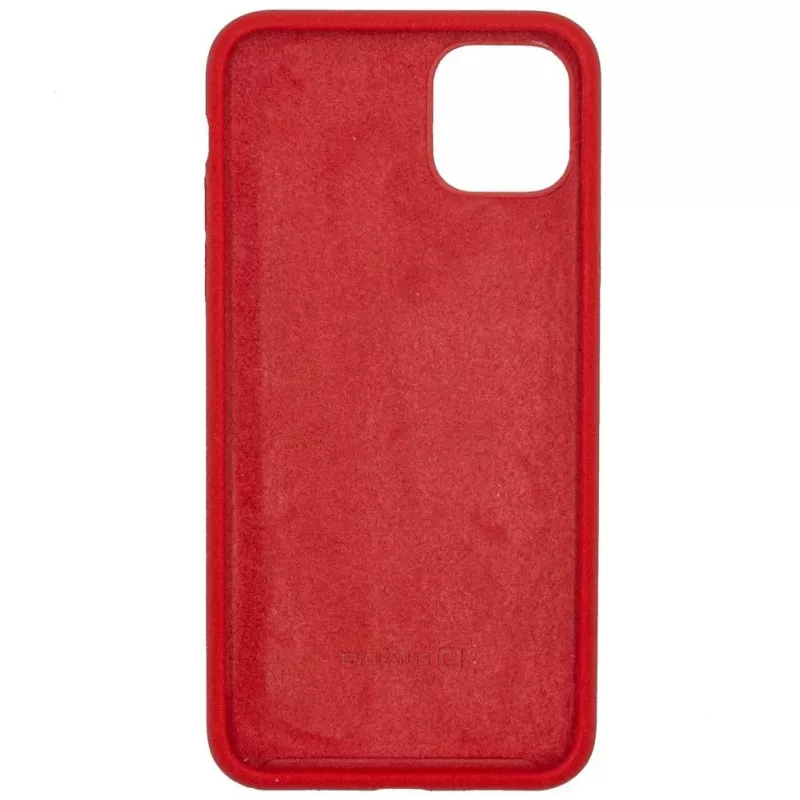 Evelatus Custodia in silicone Premium Soft Touch per Apple iPhone 11 Pro Max rossa
