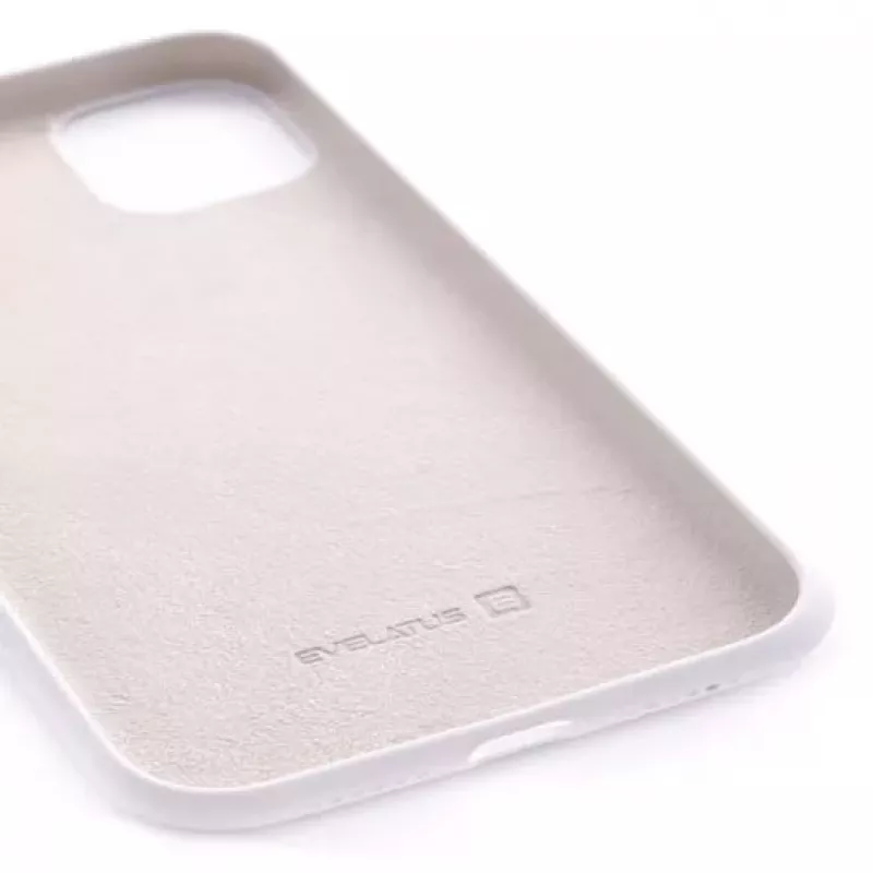 Evelatus Custodia in silicone Premium Soft Touch per Apple iPhone 11 Pro Max pietra