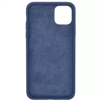 Evelatus Custodia in silicone Premium Soft Touch per Apple iPhone 11 Pro Max blu mezzanotte
