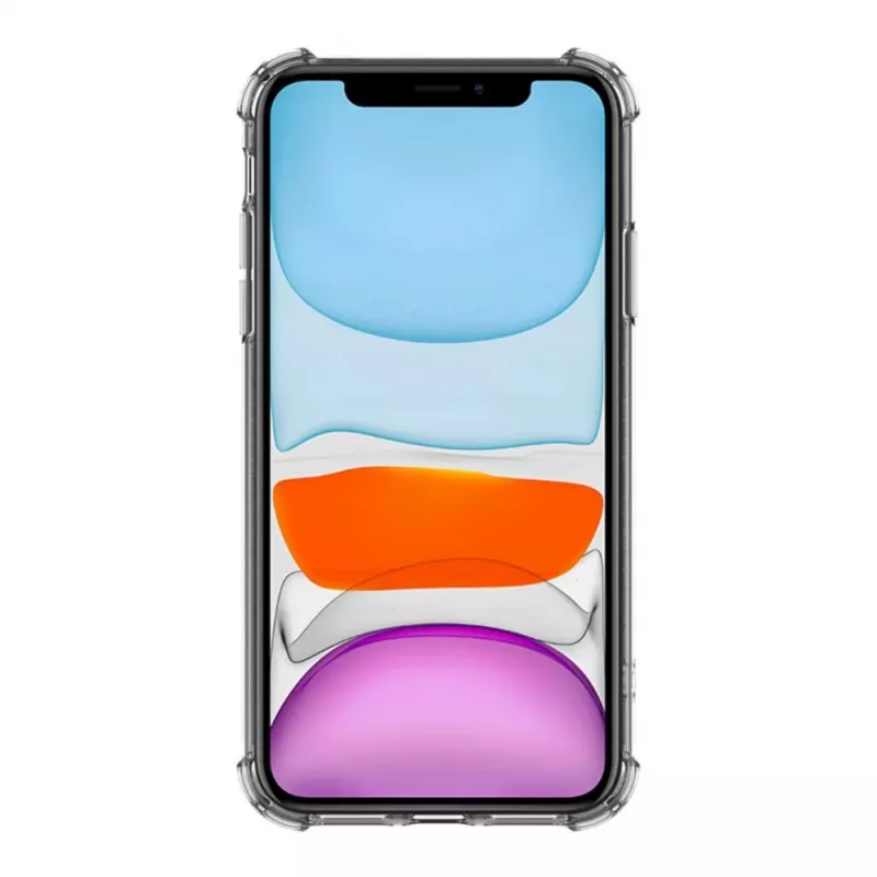 Evelatus Custodia in silicone Military Shockproof TPU per Apple iPhone 11 trasparente