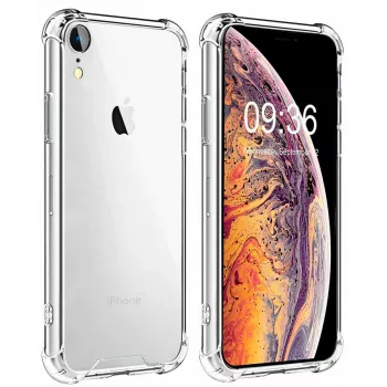 Evelatus Custodia in silicone Military Shockproof TPU per Apple iPhone XR trasparente