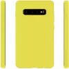 Evelatus Samsung Galaxy S10 Nano Silicone Case Soft Touch TPU Giallo